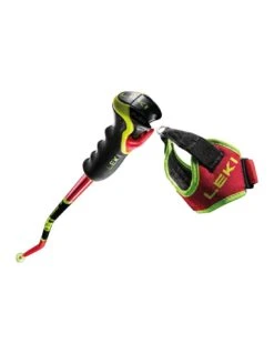 Bâtons De Ski Leki Worldcup GS 3D Bright Red / Black -Matériel De Ski Boutique batons de ski leki worldcup gs 3d bright red black 1