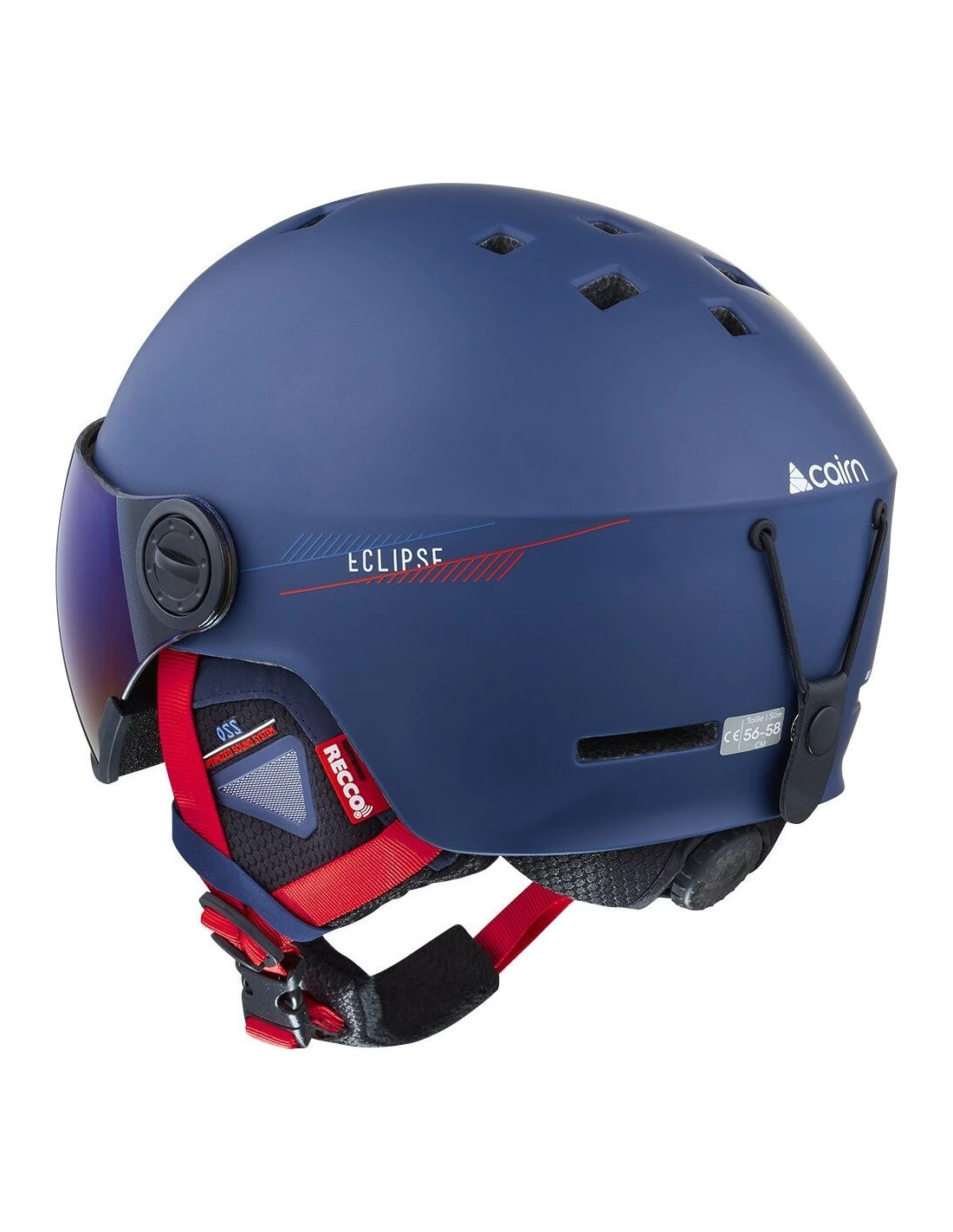 Casque De Ski Cairn Eclipse Rescue Visor Midnight Red 4 Casque De Ski Cairn Eclipse Rescue Visor Midnight Red – Image 2
