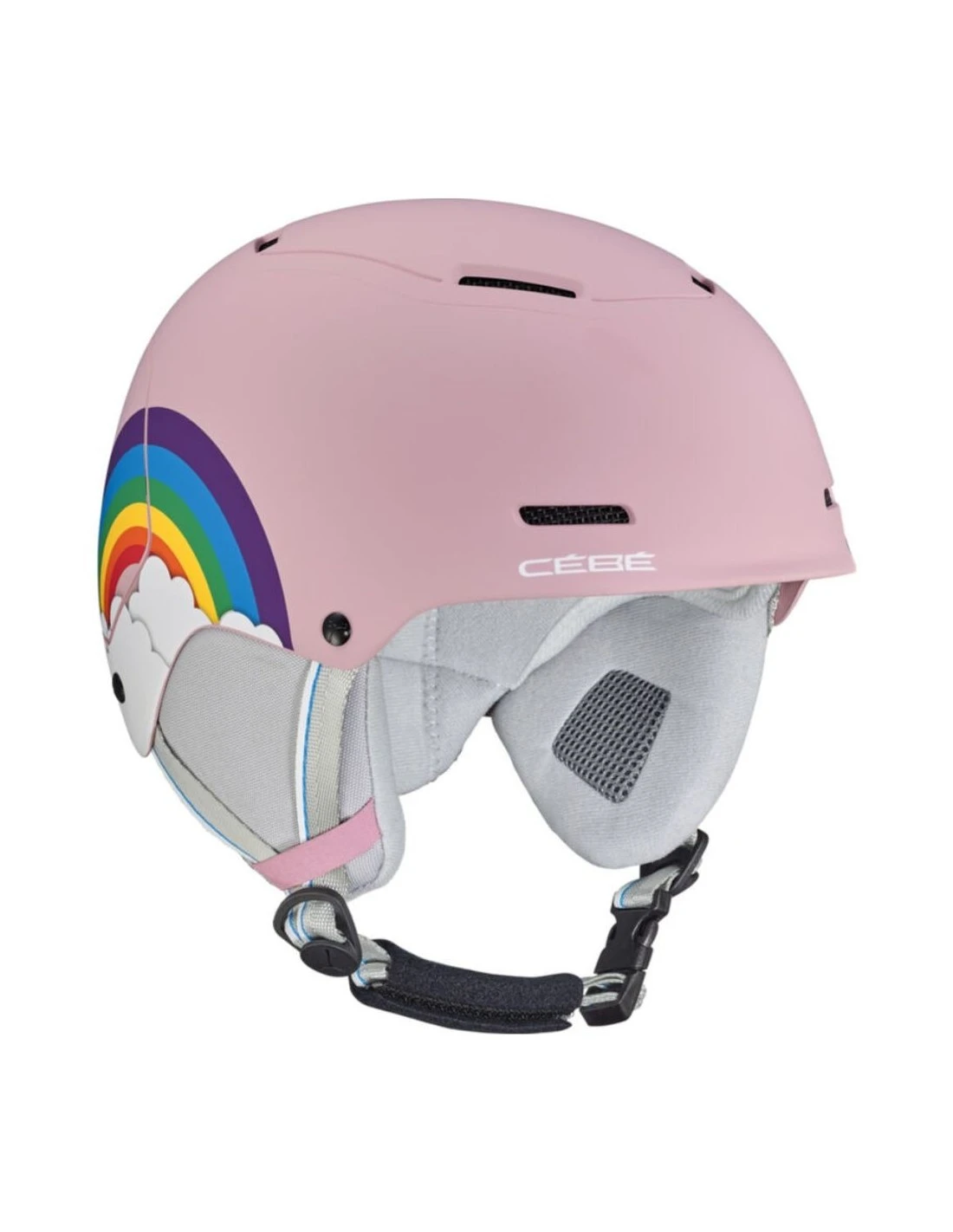 Casque De Ski Cébé Bow Jr Pink Powder Rainbow Matte 3 Casque De Ski Cébé Bow Jr Pink Powder Rainbow Matte – Image 2