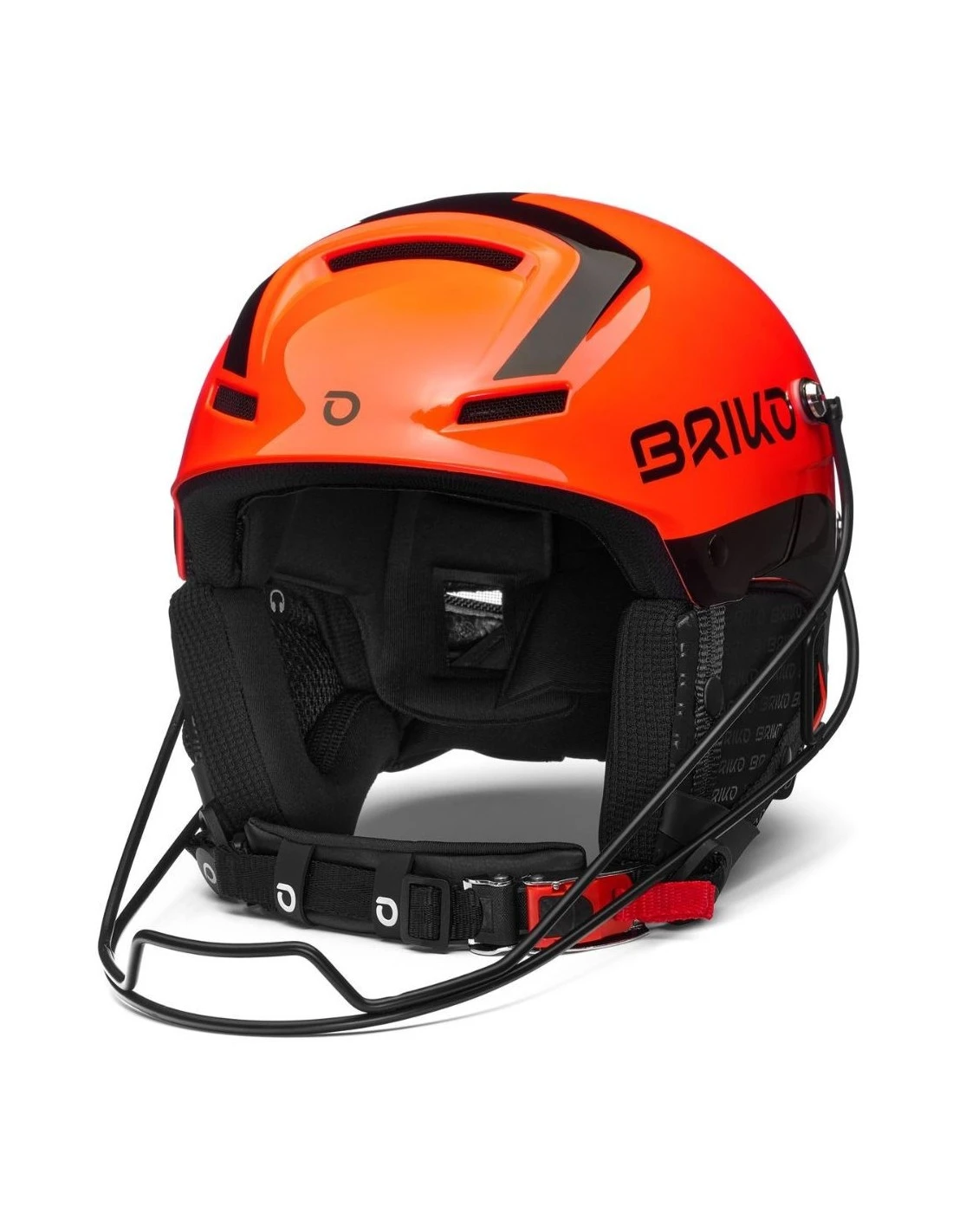 Casque De Ski Racing Briko Slalom EPP Shiny Orange / Black 3 Casque De Ski Racing Briko Slalom EPP Shiny Orange / Black
