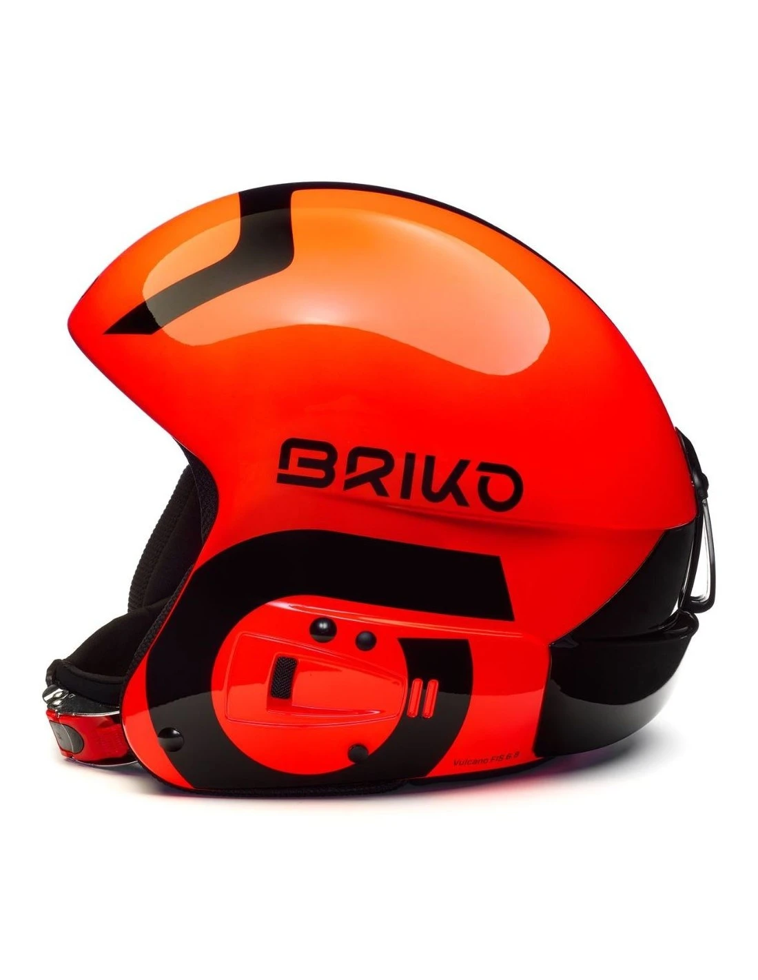 Casque De Ski Racing Briko Vulcano Fis 6.8 EPP Shiny Orange 6 Casque De Ski Racing Briko Vulcano Fis 6.8 EPP Shiny Orange – Image 4