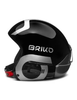 Casque De Ski Racing Briko Vulcano Fis 6.8 EPP Shiny Black -Matériel De Ski Boutique casque de ski racing briko vulcano fis 68 shiny black silver 3