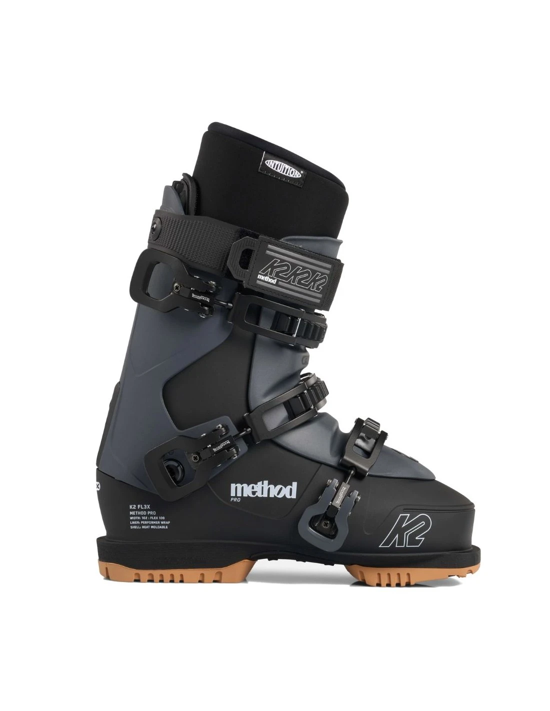 Chaussures De Ski K2 Method Pro Black / Grey 2023 4 Chaussures De Ski K2 Method Pro Black / Grey 2023 – Image 2