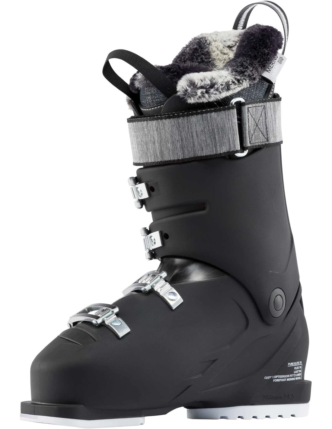 Chaussures De Ski Rossignol Pure Elite 70 Black 6 Chaussures De Ski Rossignol Pure Elite 70 Black – Image 4