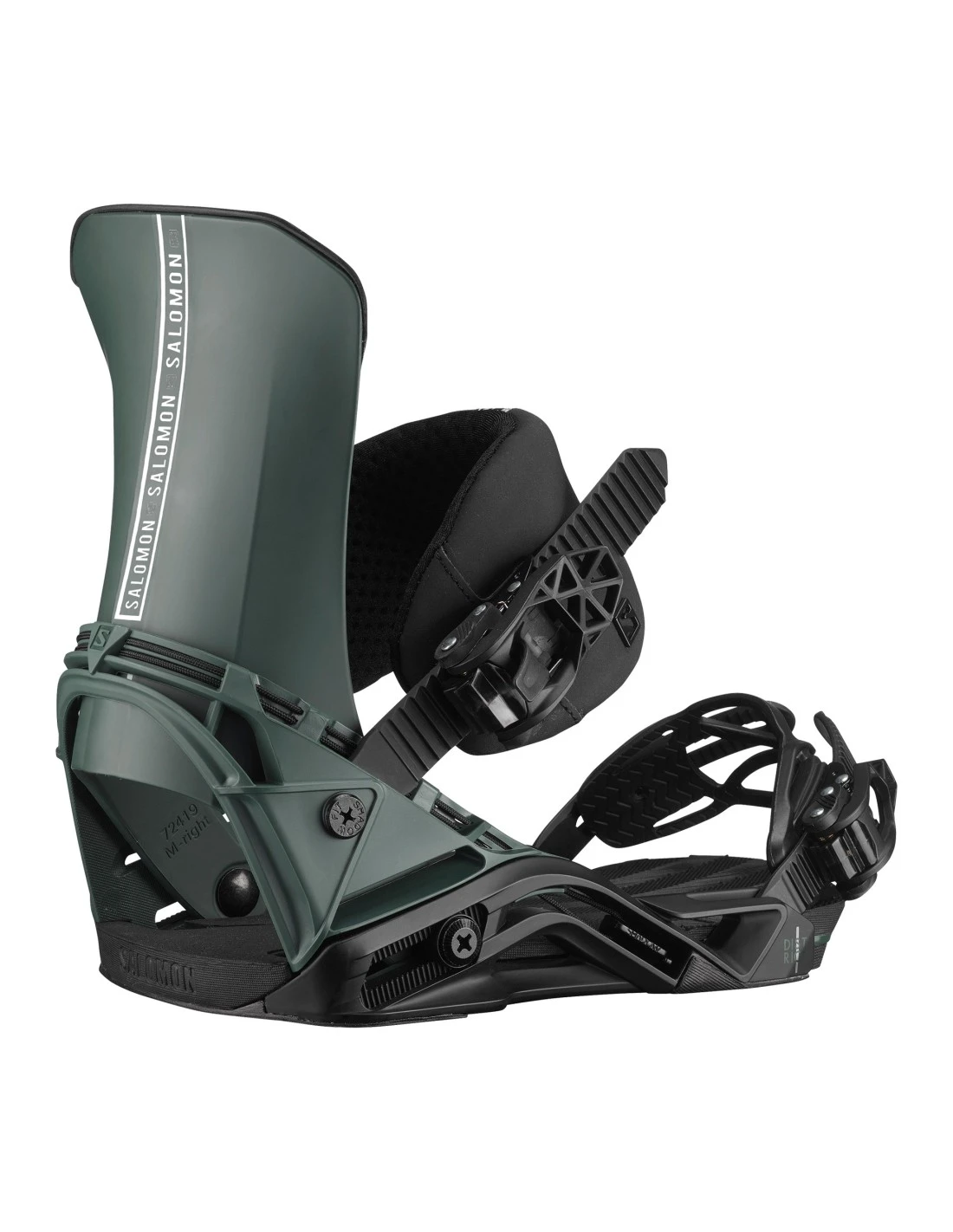 Fixation De Snowboard Salomon District Green / Black 4 Fixation De Snowboard Salomon District Green / Black – Image 2