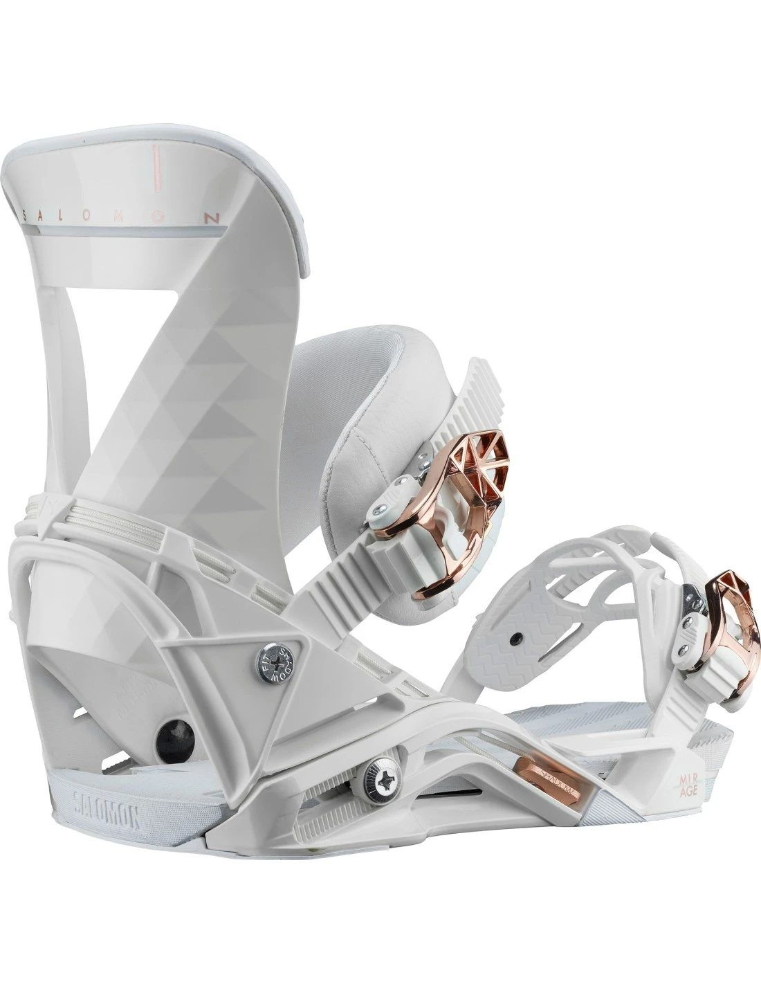 Fixation De Snowboard Salomon Mirage White 3 Fixation De Snowboard Salomon Mirage White