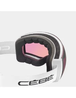 Masque De Ski Cébé Cloud White Matte / Rose Flash Pink -Matériel De Ski Boutique masque de ski cebe cloud white matte rose flash pink 1