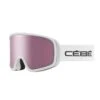 Masque De Ski Cébé Razor Evo White Matte / Light Rose -Matériel De Ski Boutique masque de ski cebe razor evo white matte light rose