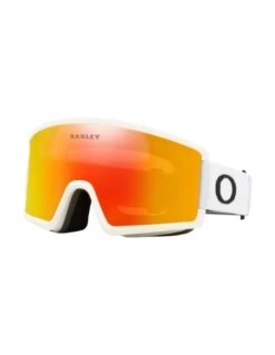 Masque De Ski Oakley Target Line M Matte White / Fire Iridium
