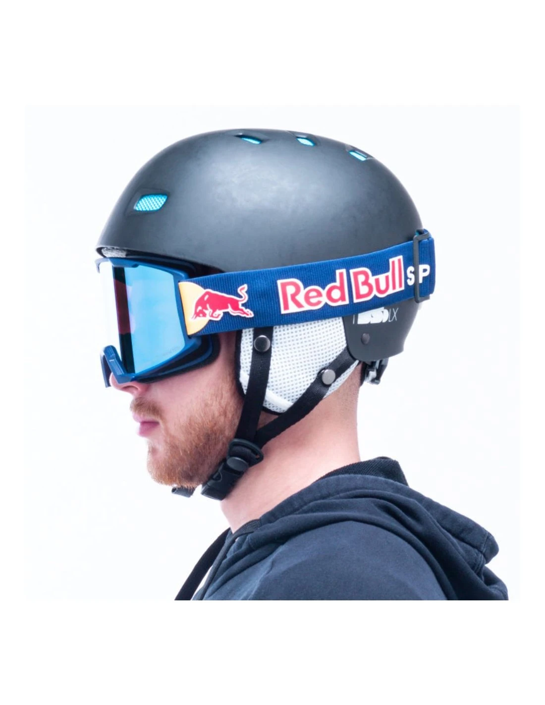 Masque De Ski Red Bull Solo Matt Dark Blue / Blue Headband 6 Masque De Ski Red Bull Solo Matt Dark Blue / Blue Headband – Image 4