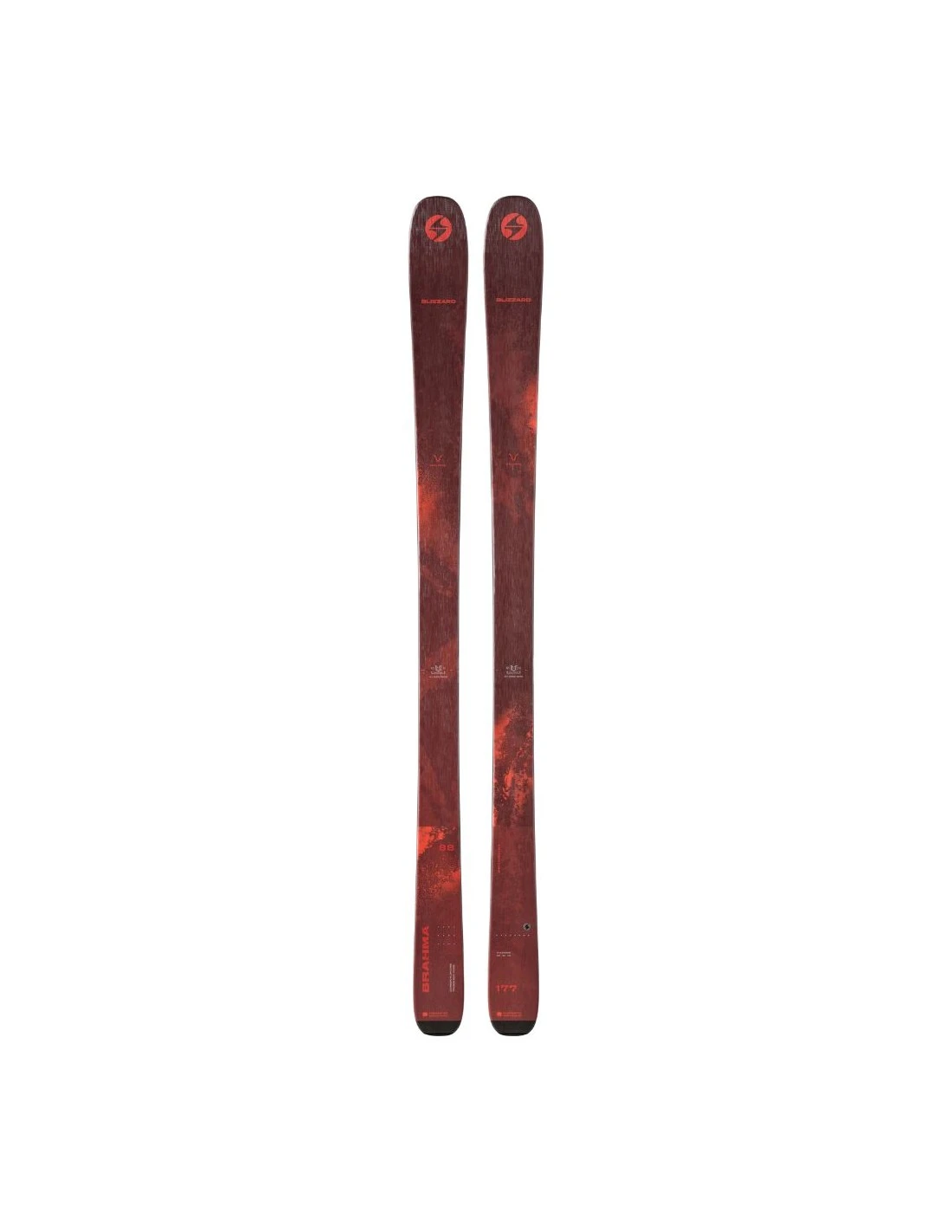 Skis Blizzard Brahma 88 Flate Red 2023 3 Skis Blizzard Brahma 88 Flate Red 2023